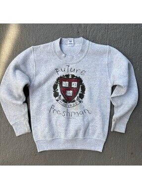 Vintage 90s Future Freshman Harvard University Crewneck KIDS 6Y